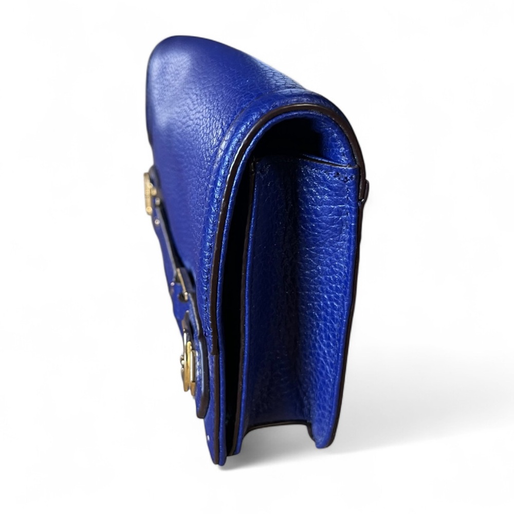 Ralph Lauren Leather Blue Clutch - Picture 3 of 10